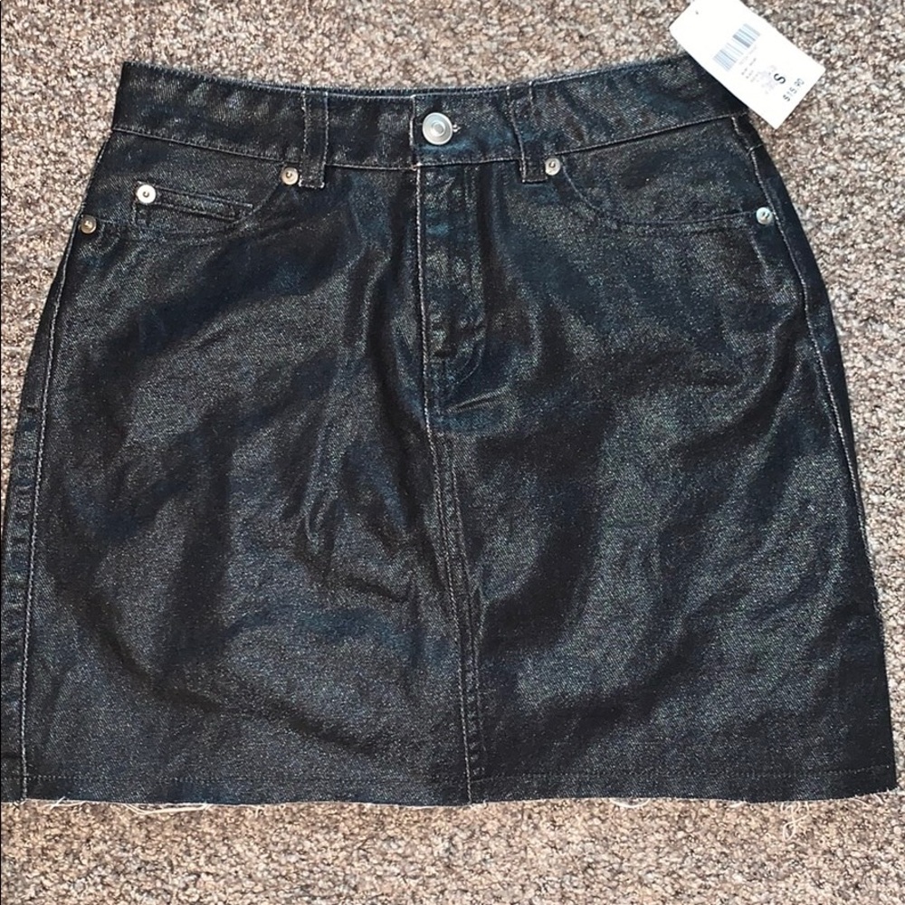 Black Leather Skirt